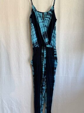 Design Lab Lord & Taylor Blue Tie-Dye Blouse